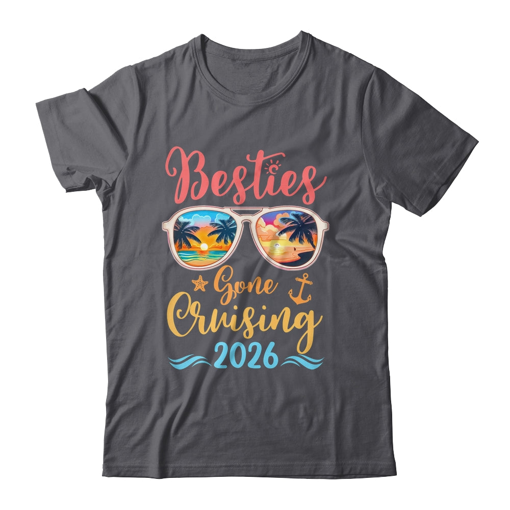 Funny Cruising Friends Squad 2026 Besties Gone Cruising Shirt & Tank Top | teecentury