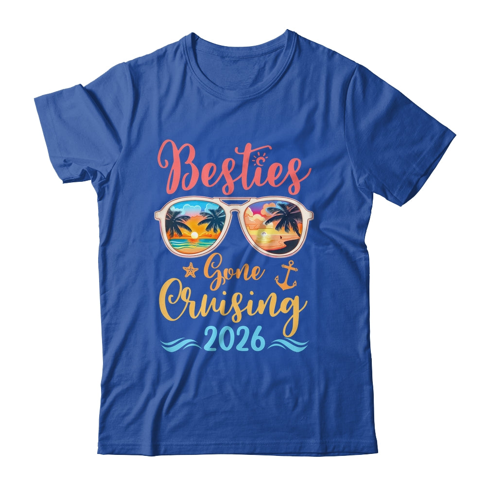 Funny Cruising Friends Squad 2026 Besties Gone Cruising Shirt & Tank Top | teecentury