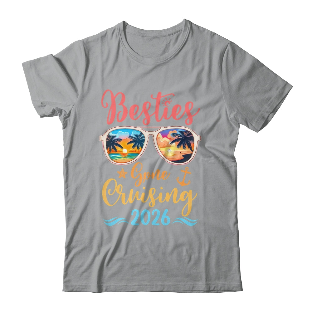 Funny Cruising Friends Squad 2026 Besties Gone Cruising Shirt & Tank Top | teecentury