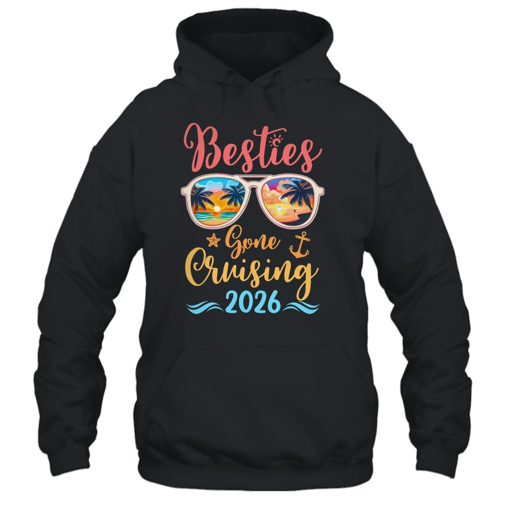 Funny Cruising Friends Squad 2026 Besties Gone Cruising Shirt & Tank Top | teecentury