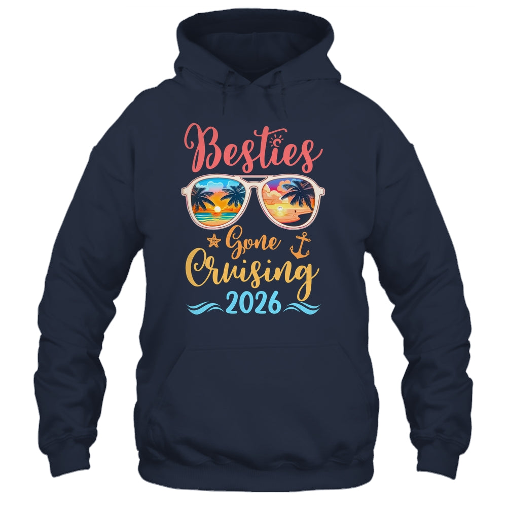 Funny Cruising Friends Squad 2026 Besties Gone Cruising Shirt & Tank Top | teecentury