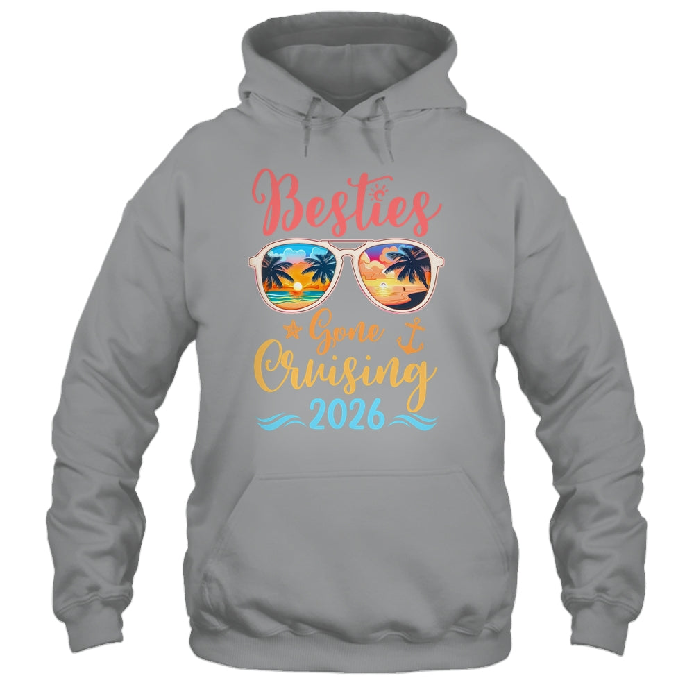 Funny Cruising Friends Squad 2026 Besties Gone Cruising Shirt & Tank Top | teecentury