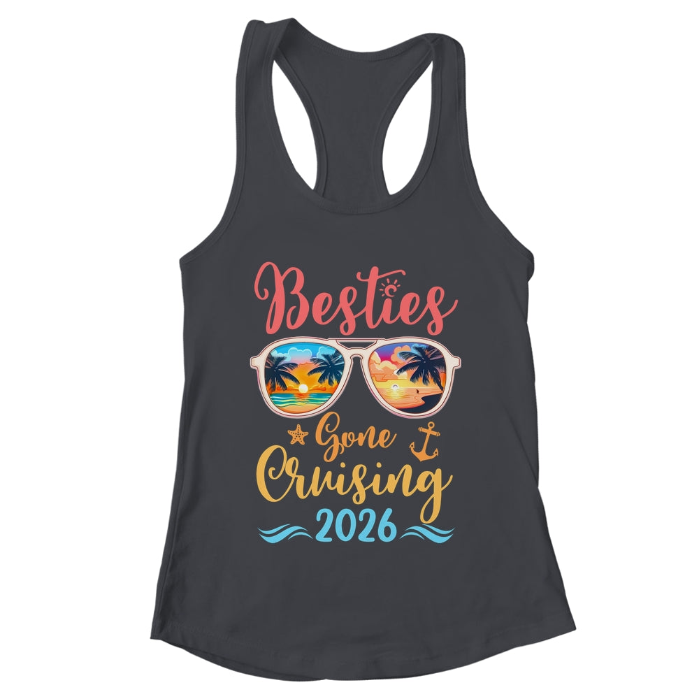 Funny Cruising Friends Squad 2026 Besties Gone Cruising Shirt & Tank Top | teecentury