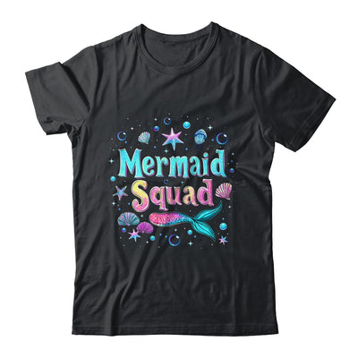 Funny Cute Mermaid Squad Birthday Party Daughter Girls Shirt & Tank Top | teecentury