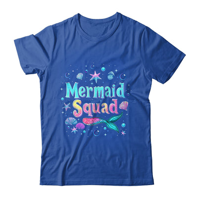 Funny Cute Mermaid Squad Birthday Party Daughter Girls Shirt & Tank Top | teecentury