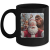 Funny Cute Reindeer Bigfoot Santa Selfie Christmas Xmas Mug | teecentury