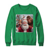 Funny Cute Reindeer Bigfoot Santa Selfie Christmas Xmas Shirt & Sweatshirt | teecentury