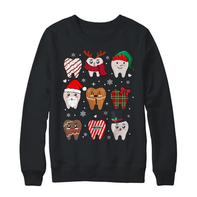 Funny Dental Christmas Teeth Cute Xmas Dentist Squad Crew Shirt & Sweatshirt | teecentury