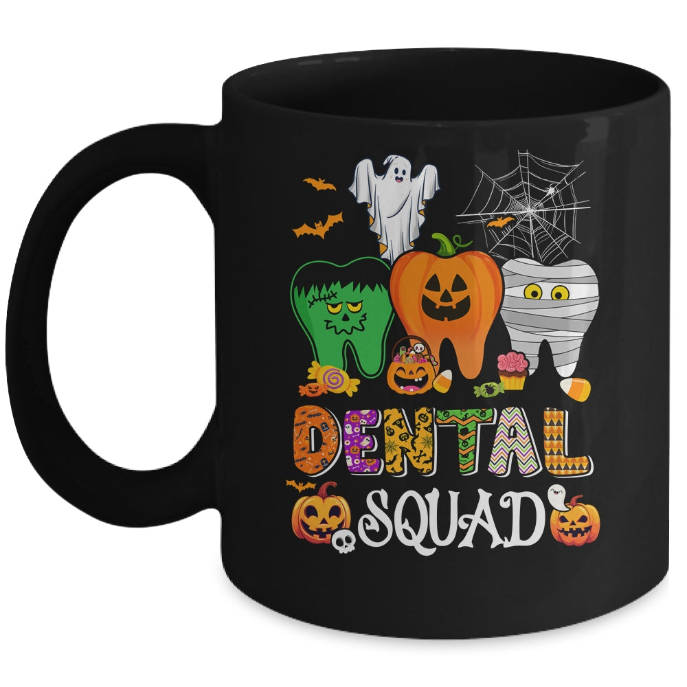 Funny Dental Spooky Squad Costume Dentist Tooth Halloween Mug | teecentury