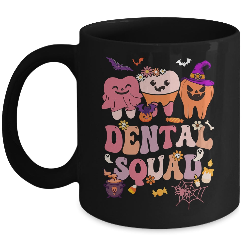 Funny Dental Squad Costume Dentist Tooth Halloween Groovy Mug | teecentury