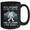 Funny Disc Golf Art For Men Women Bigfoot Disc Golf Players Mug | teecentury