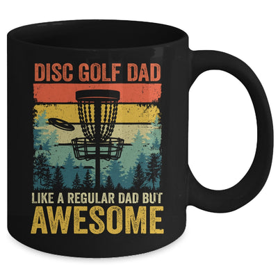 Funny Disc Golf Dad Like A Regular Dad But Awesome Retro Mug | teecentury