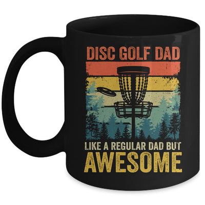 Funny Disc Golf Dad Like A Regular Dad But Awesome Retro Mug | teecentury