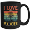 Funny Disc Golf For Husband I Love My Wife Vintage Mug | teecentury