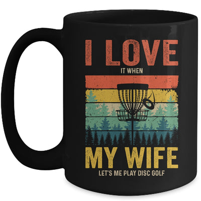 Funny Disc Golf For Husband I Love My Wife Vintage Mug | teecentury