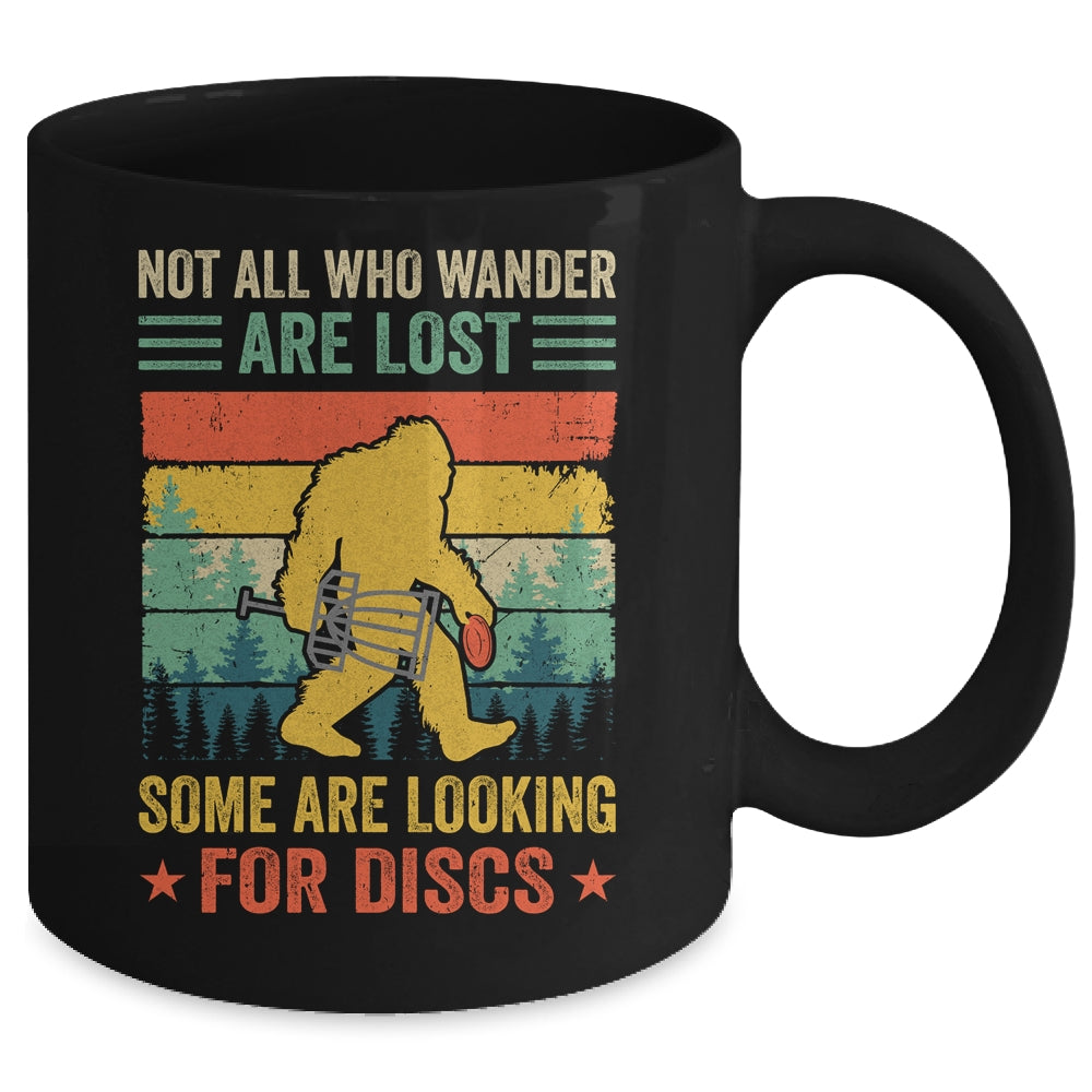 Funny Disc Golf For Men Women Bigfoot Disc Golf Player Retro Mug | teecentury