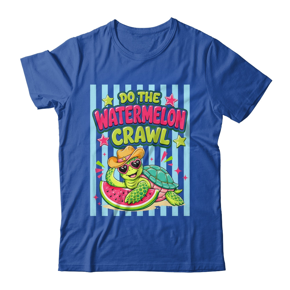 Funny Do The Watermelon Crawl Striped Turtle Summer Beach Shirt & Tank Top | teecentury
