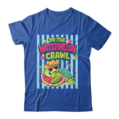 Funny Do The Watermelon Crawl Striped Turtle Summer Beach Shirt & Tank Top | teecentury