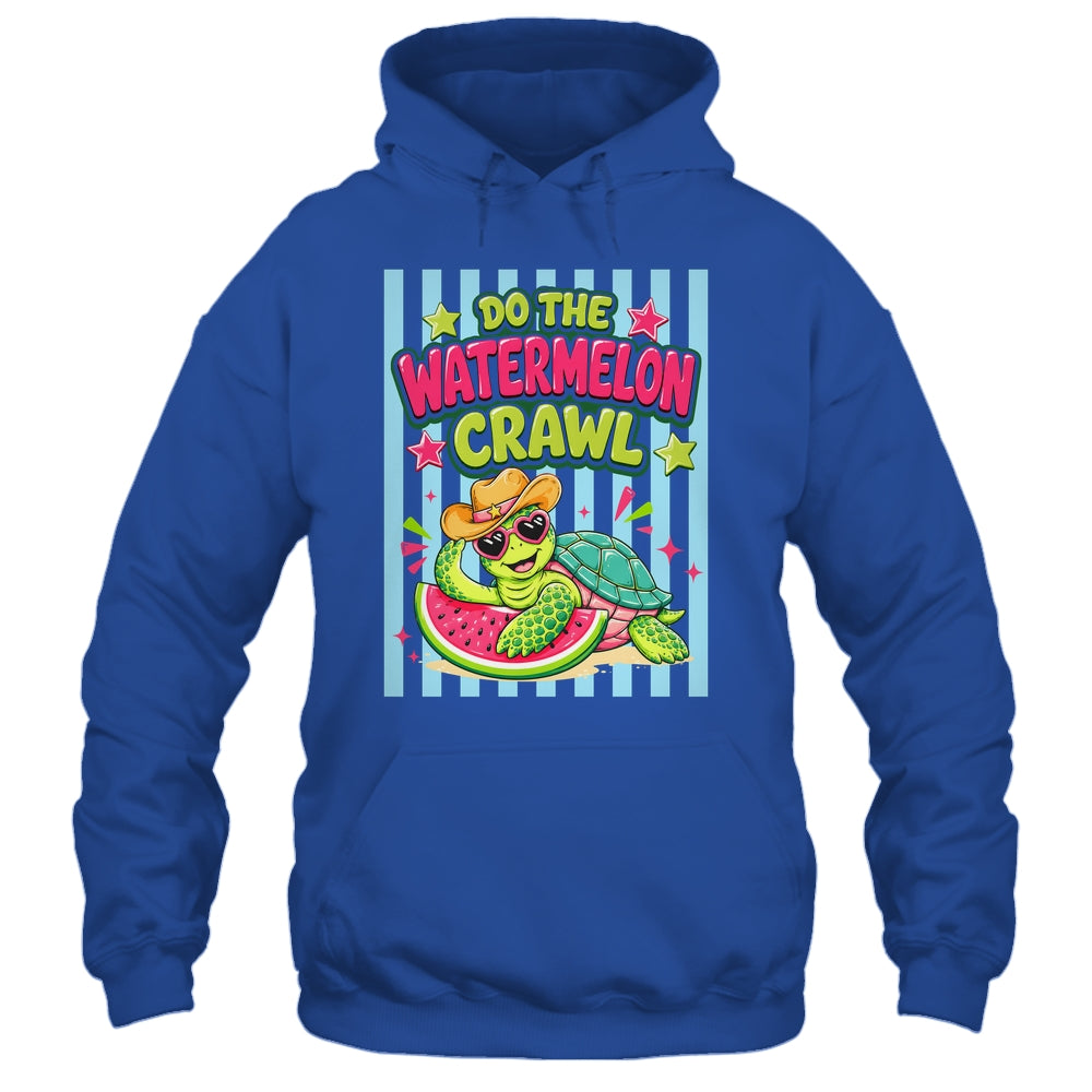 Funny Do The Watermelon Crawl Striped Turtle Summer Beach Shirt & Tank Top | teecentury
