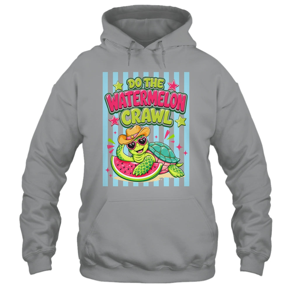 Funny Do The Watermelon Crawl Striped Turtle Summer Beach Shirt & Tank Top | teecentury