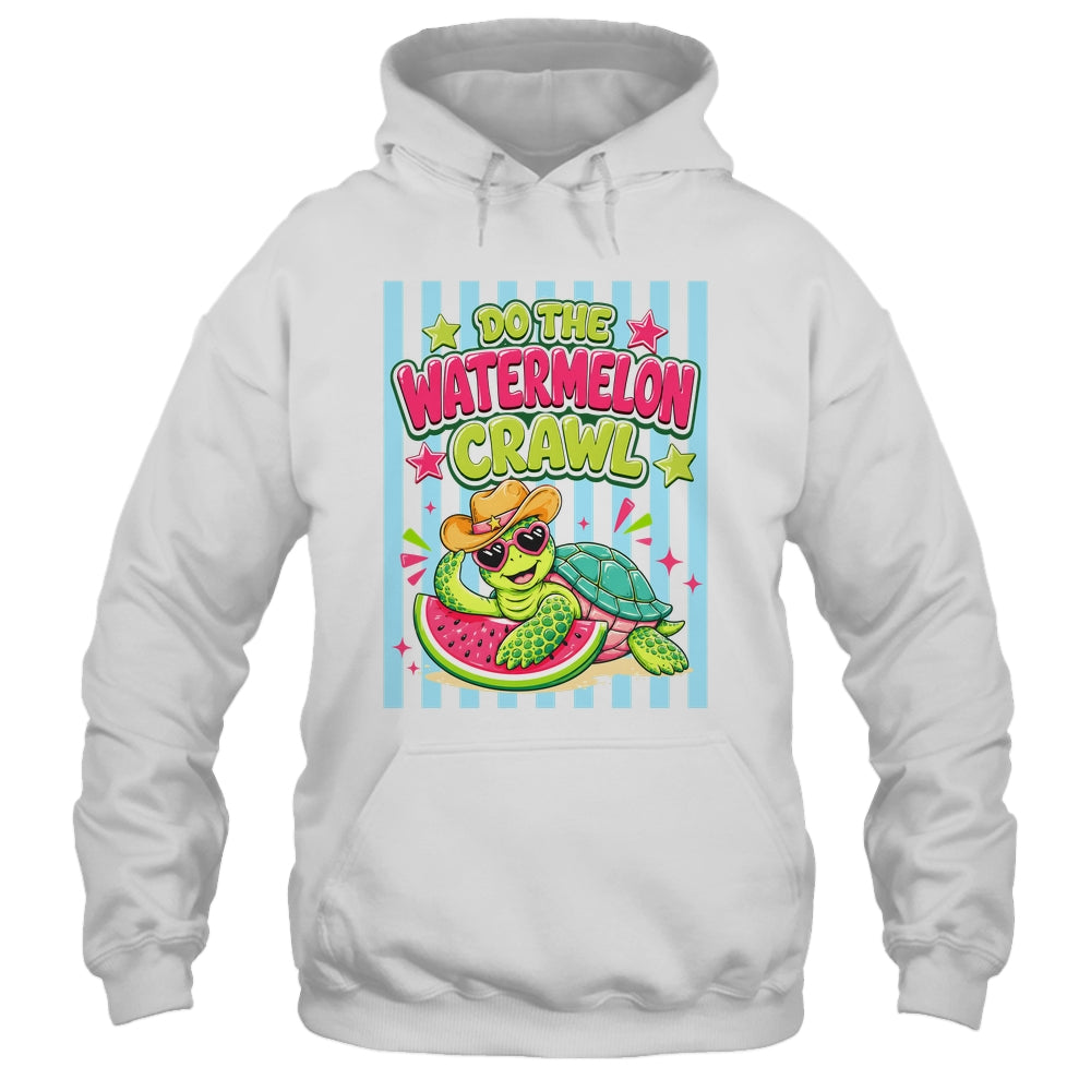 Funny Do The Watermelon Crawl Striped Turtle Summer Beach Shirt & Tank Top | teecentury