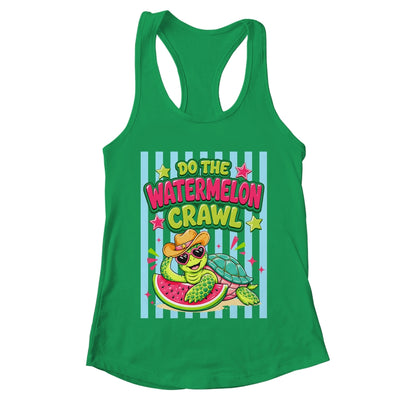 Funny Do The Watermelon Crawl Striped Turtle Summer Beach Shirt & Tank Top | teecentury