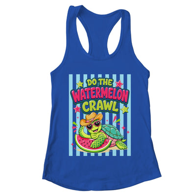Funny Do The Watermelon Crawl Striped Turtle Summer Beach Shirt & Tank Top | teecentury