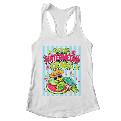 Funny Do The Watermelon Crawl Striped Turtle Summer Beach Shirt & Tank Top | teecentury