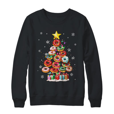 Funny Donuts Christmas Tree Lights Xmas Women Boys Girls Shirt & Sweatshirt | teecentury