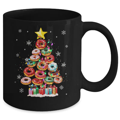 Funny Donuts Christmas Tree Lights Xmas Women Boys Girls Mug | teecentury