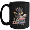 Funny Dragon Read Books Be Kind Stay Weird Book Lover Mug | teecentury