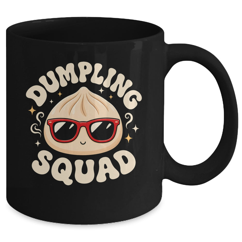 Funny Dumpling Squad Cool Sunglasses Food Lover Boy Kids Mug | teecentury