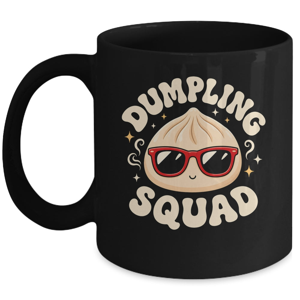 Funny Dumpling Squad Cool Sunglasses Food Lover Boy Kids Mug | teecentury