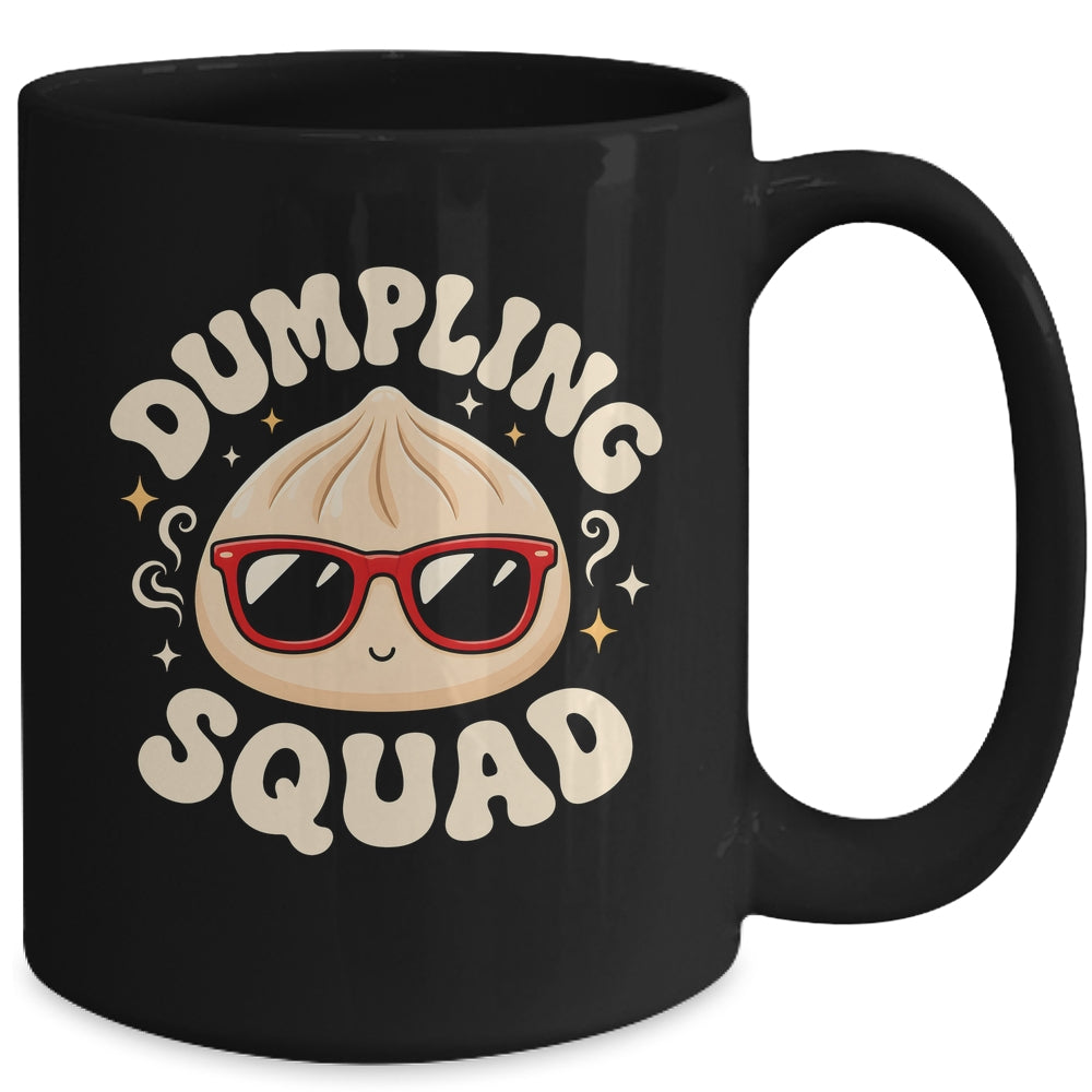 Funny Dumpling Squad Cool Sunglasses Food Lover Boy Kids Mug | teecentury