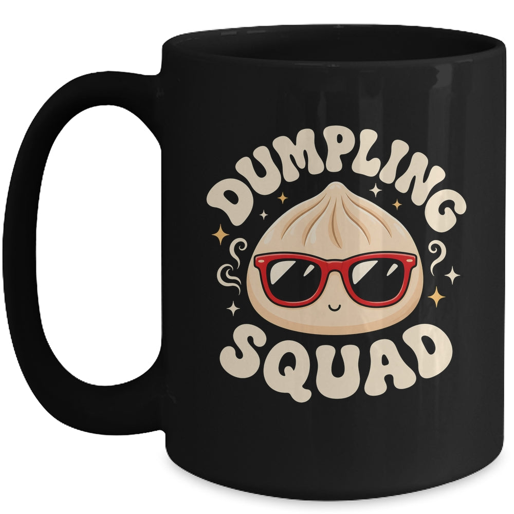 Funny Dumpling Squad Cool Sunglasses Food Lover Boy Kids Mug | teecentury