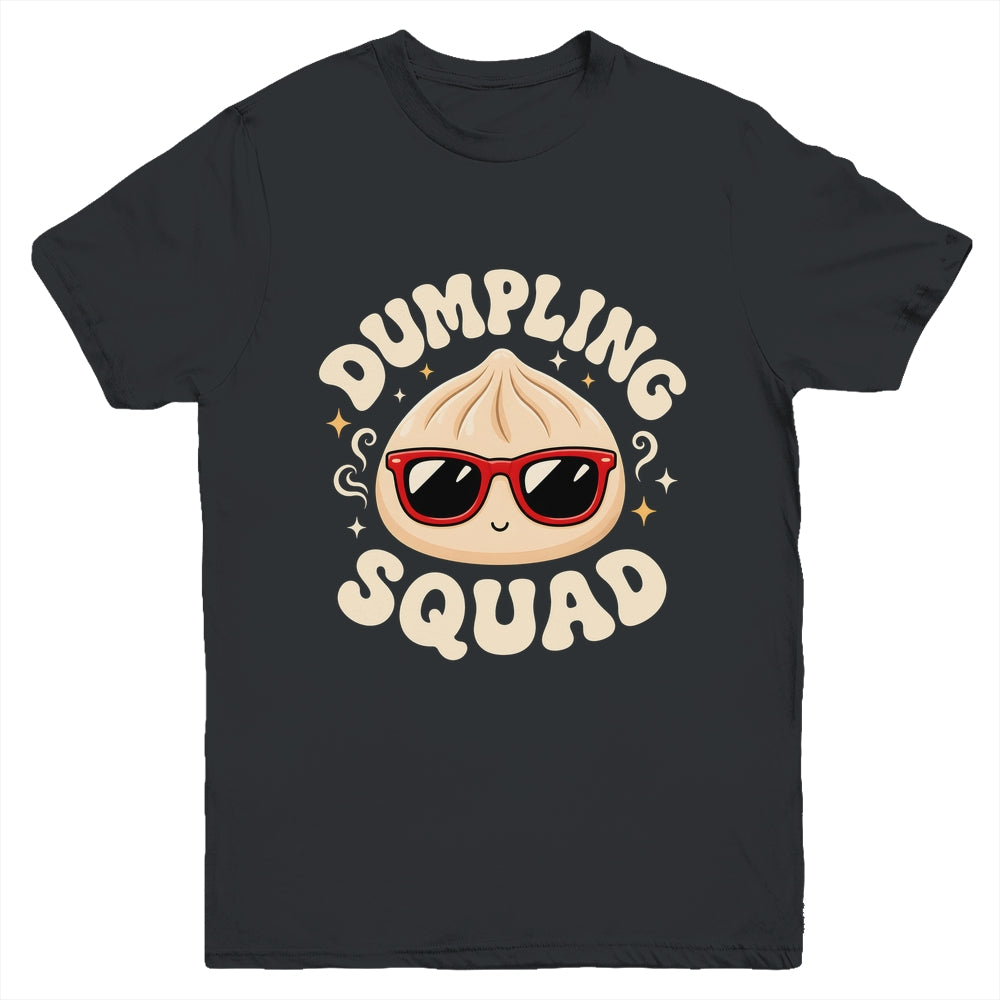 Funny Dumpling Squad Cool Sunglasses Food Lover Boy Kids Youth Shirt | teecentury