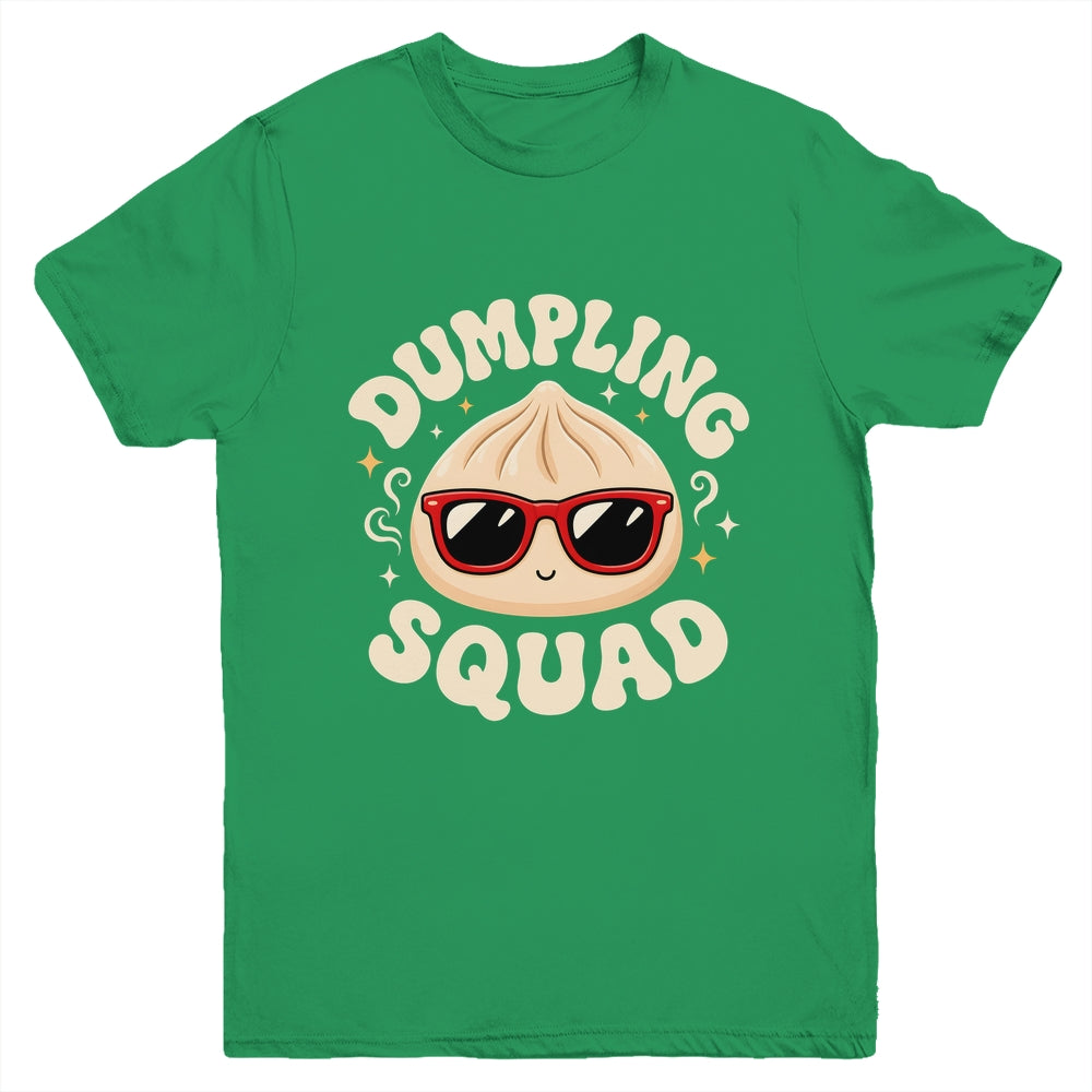 Funny Dumpling Squad Cool Sunglasses Food Lover Boy Kids Youth Shirt | teecentury