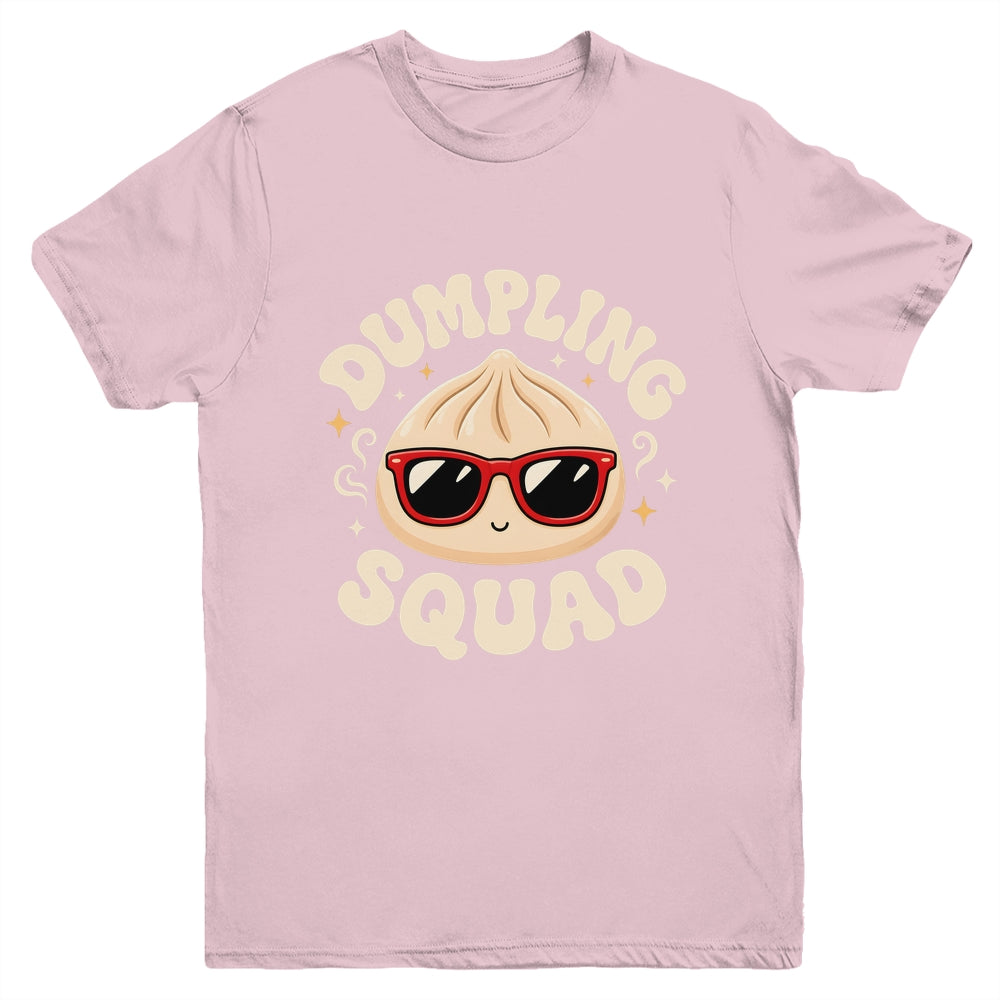 Funny Dumpling Squad Cool Sunglasses Food Lover Boy Kids Youth Shirt | teecentury