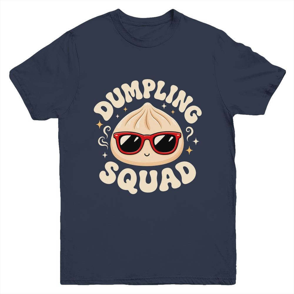 Funny Dumpling Squad Cool Sunglasses Food Lover Boy Kids Youth Shirt | teecentury