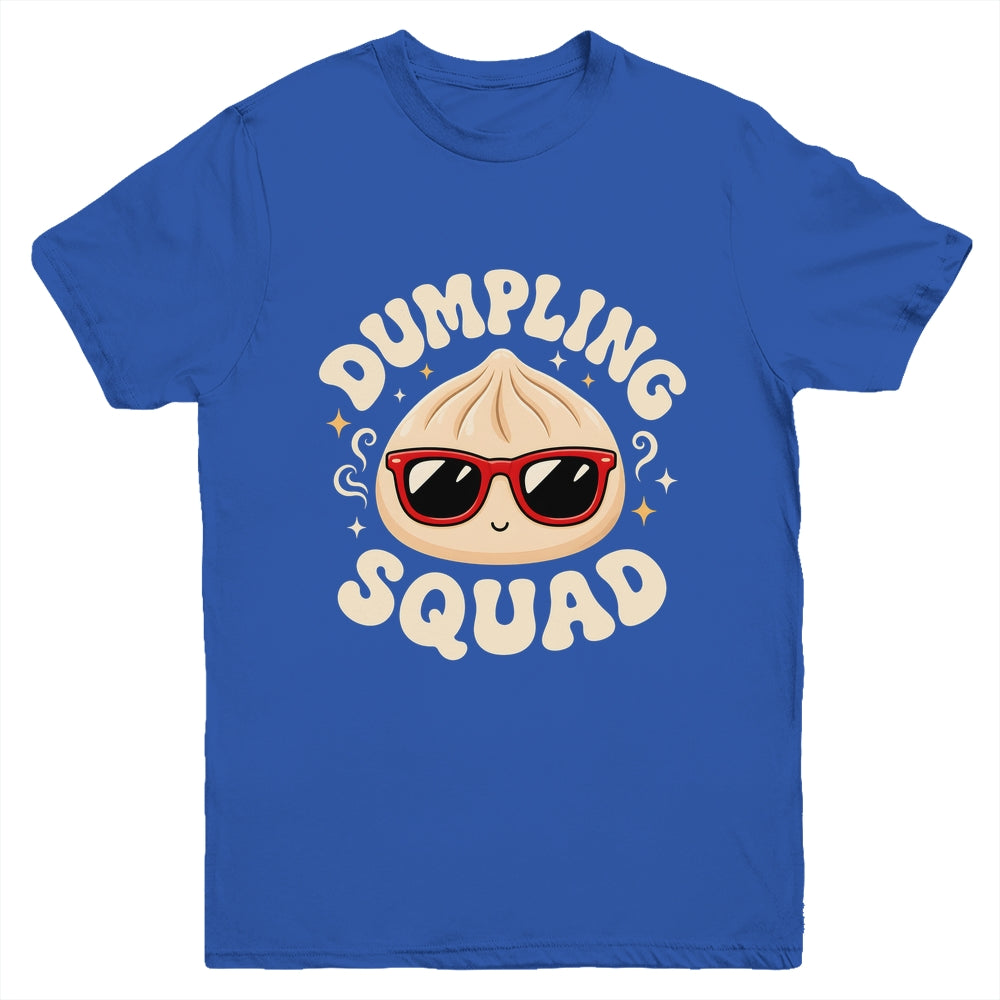 Funny Dumpling Squad Cool Sunglasses Food Lover Boy Kids Youth Shirt | teecentury