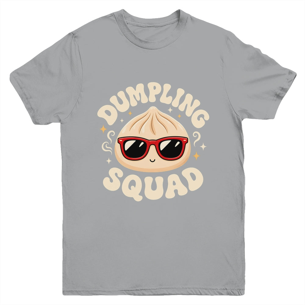 Funny Dumpling Squad Cool Sunglasses Food Lover Boy Kids Youth Shirt | teecentury