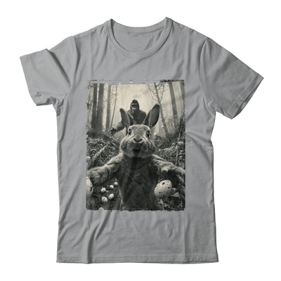 Funny Easter Bunny Selfie Bigfoot And UFO Funny Men Women Shirt & Hoodie | teecentury