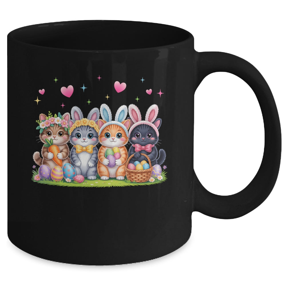 Funny Easter Cats Ears Bunny Eggs Spring For Women Men Kids Mug | teecentury