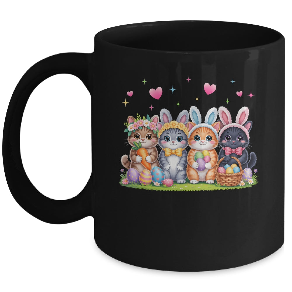 Funny Easter Cats Ears Bunny Eggs Spring For Women Men Kids Mug | teecentury