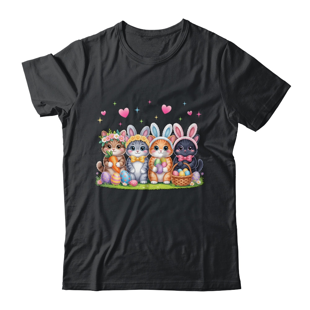 Funny Easter Cats Ears Bunny Eggs Spring For Women Men Kids Shirt & Hoodie | teecentury