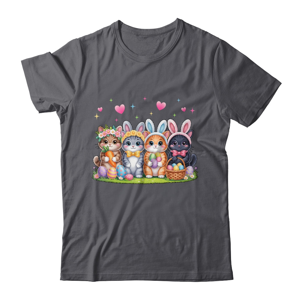 Funny Easter Cats Ears Bunny Eggs Spring For Women Men Kids Shirt & Hoodie | teecentury
