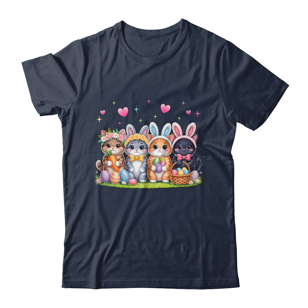 Funny Easter Cats Ears Bunny Eggs Spring For Women Men Kids Shirt & Hoodie | teecentury