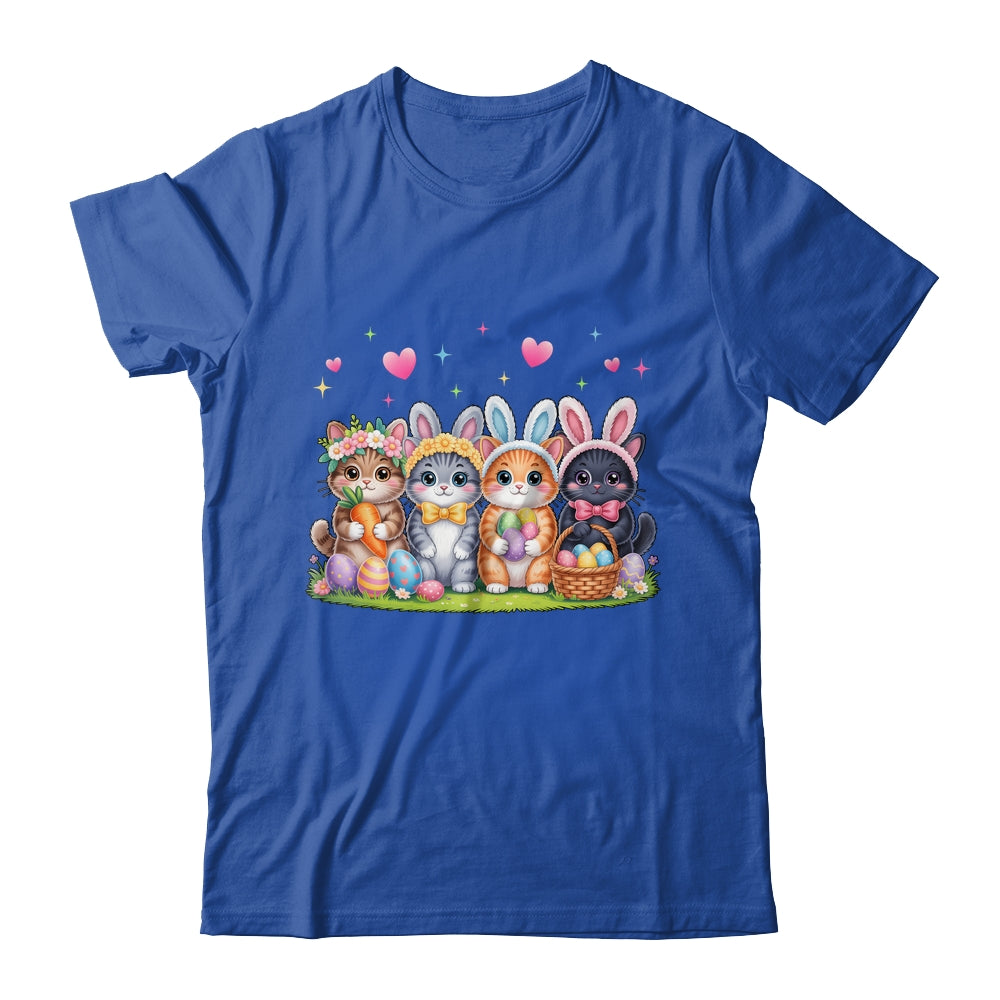Funny Easter Cats Ears Bunny Eggs Spring For Women Men Kids Shirt & Hoodie | teecentury