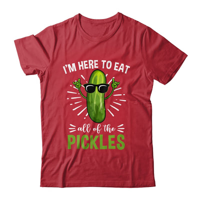 Funny Eat All The Pickles Art For Men Women Pickled Cucumber Shirt & Tank Top | teecentury
