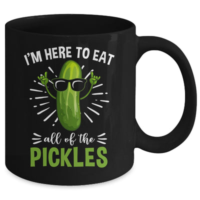 Funny Eat All The Pickles Art For Men Women Pickled Cucumber Mug | teecentury
